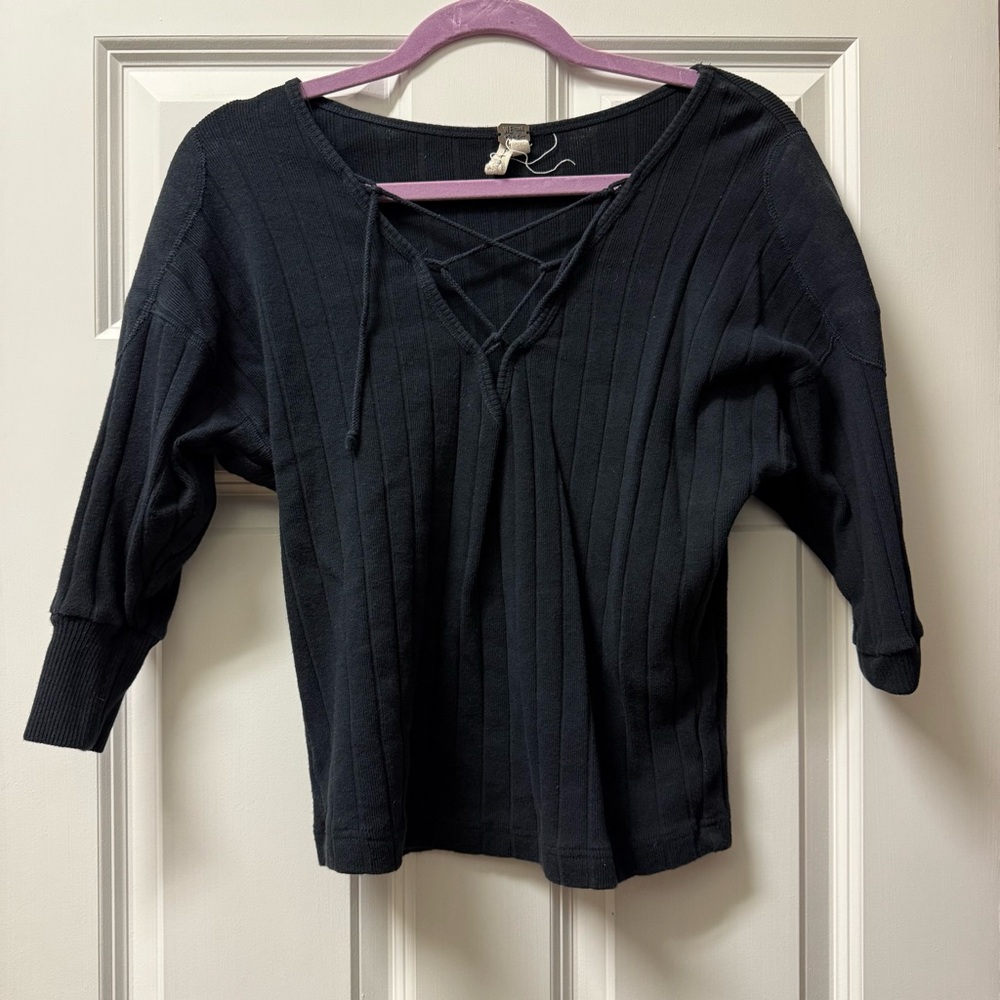 FREE PEOPLE LACE FRONT TOP